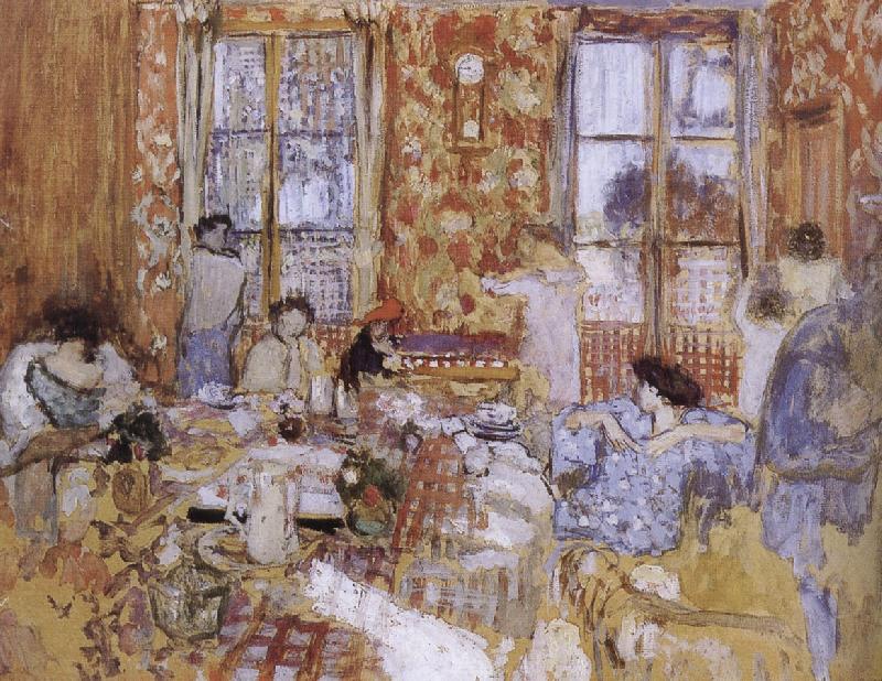 Edouard Vuillard Naked girls sitting on the sofa